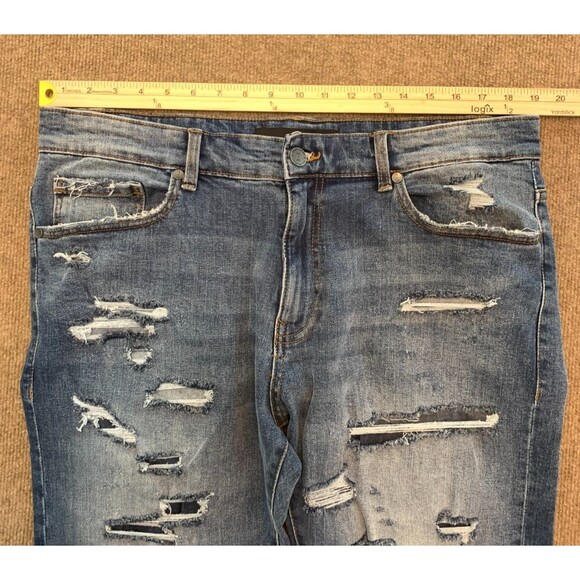 Jordan Craig Jeans Mens 36x34 Sean Elmhurst Distressed Slim Fit Stretch Denim - Picture 4 of 10